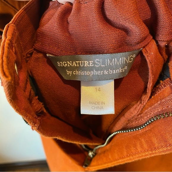Christopher & Banks Rust Orange Pants - Picture 2 of 4